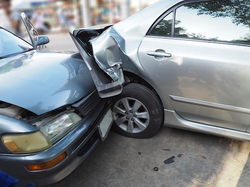 Car Accident Closeup